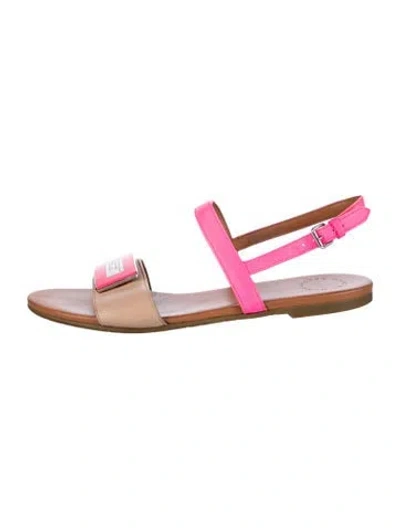 Pre-owned Marc Jacobs Leather Slingback Sandals In Pink