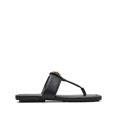 Marc Jacobs Leather Slippers In Black