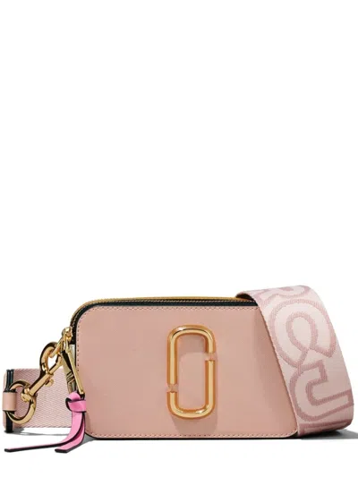 Marc Jacobs Leather Snapshot Crossbody Bag In Pink
