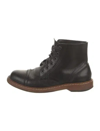 Pre-owned Marc Jacobs Leather Sneakers In Black