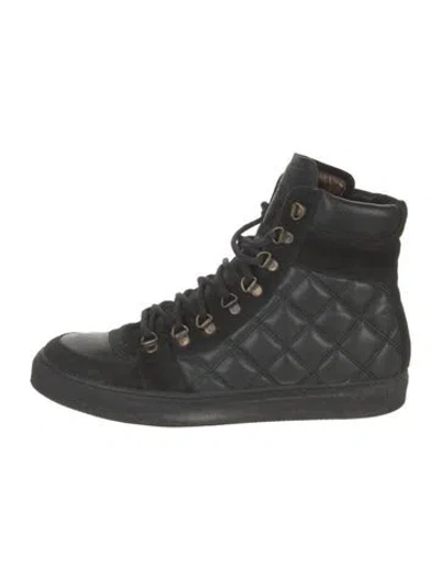 Pre-owned Marc Jacobs Leather Sneakers In Black