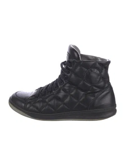 Pre-owned Marc Jacobs Leather Sneakers In Black