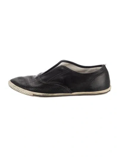 Pre-owned Marc Jacobs Leather Sneakers In Black