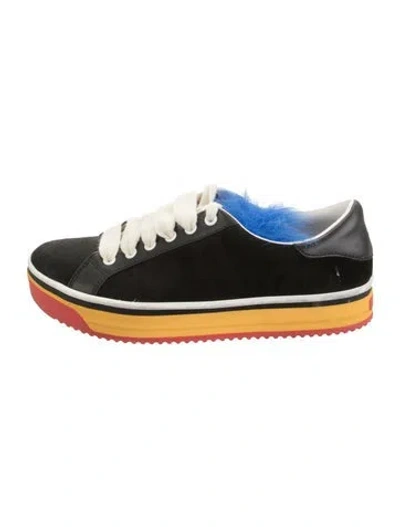 Pre-owned Marc Jacobs Leather Sneakers In Black