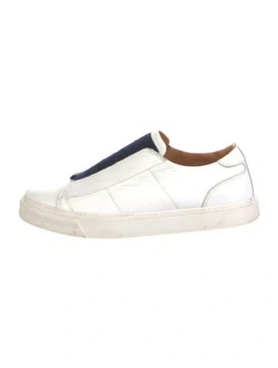 Pre-owned Marc Jacobs Leather Sneakers In White