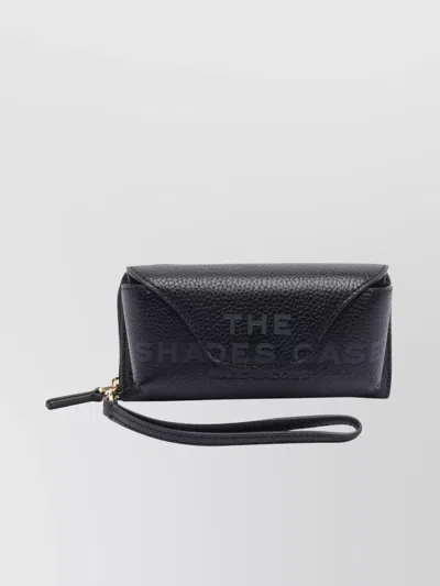 Marc Jacobs Leather Textured Glasses Case With Wrist Strap