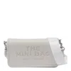 Marc Jacobs Compact White Cow Leather Clutch With Embossed Detail In Cotton