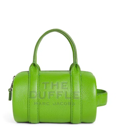 Marc Jacobs Leather The Mini Duffle Bag In Green