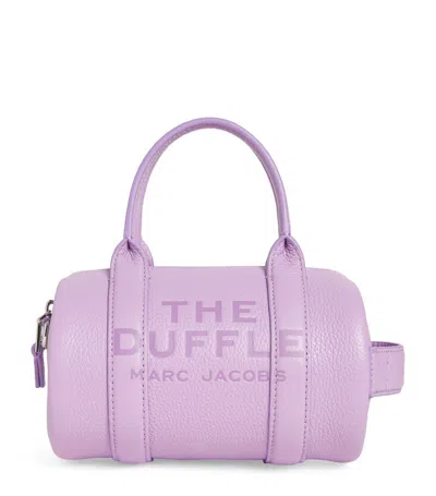 Marc Jacobs Leather The Mini Duffle Bag In Purple