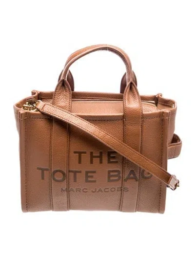 Pre-owned Marc Jacobs Leather The Tote Bag In Brown