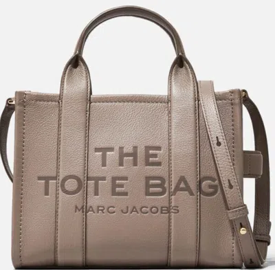 Pre-owned Marc Jacobs Leather The Tote Cement Crossbody To Hand / H009l01sp