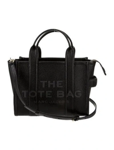 Pre-owned Marc Jacobs Leather Top Handle Bag In Black