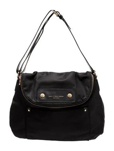 Pre-owned Marc Jacobs Leather Top Handle Bag In Black