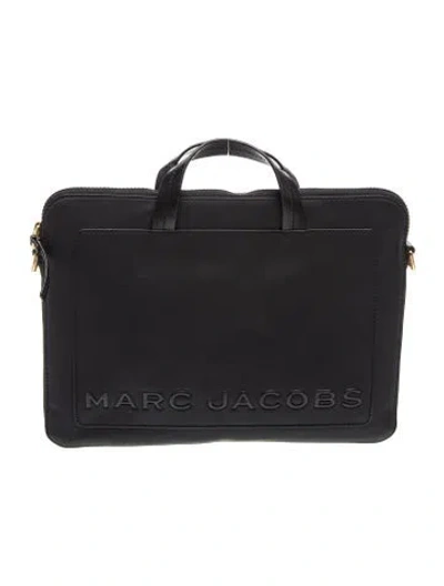 Pre-owned Marc Jacobs Leather Top Handle Bag In Black