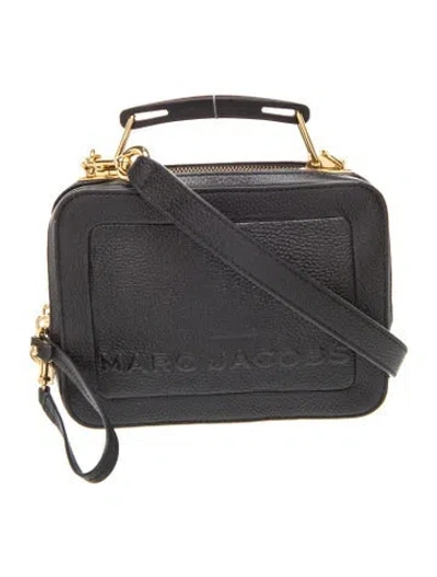 Pre-owned Marc Jacobs Leather Top Handle Bag In Black