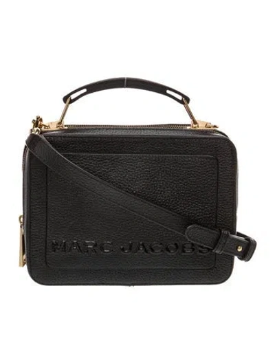 Pre-owned Marc Jacobs Leather Top Handle Bag In Black
