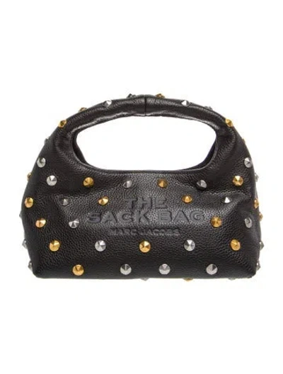 Pre-owned Marc Jacobs Leather Top Handle Bag In Black