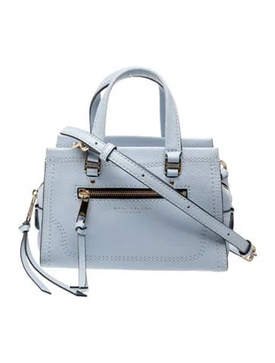 Pre-owned Marc Jacobs Leather Top Handle Bag In Blue