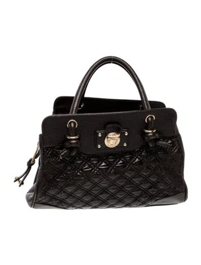 Pre-owned Marc Jacobs Leather Top Handle Bag In Brown