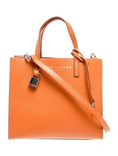 Pre-owned Marc Jacobs Leather Top Handle Bag In Brown