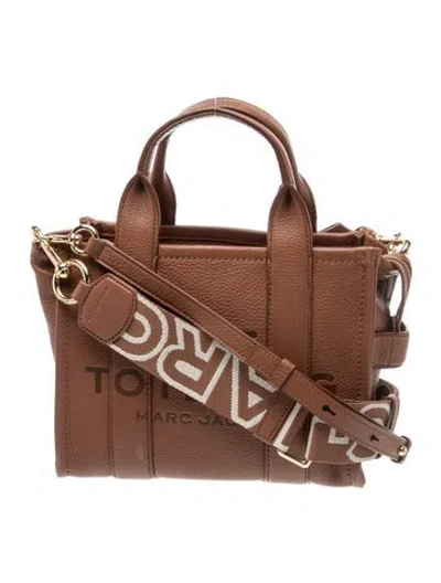 Pre-owned Marc Jacobs Leather Top Handle Bag In Brown