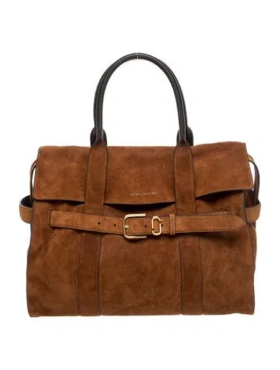 Pre-owned Marc Jacobs Leather Top Handle Bag In Brown