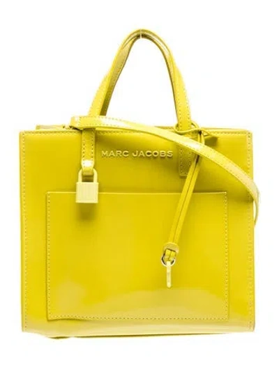 Pre-owned Marc Jacobs Leather Top Handle Bag In Green
