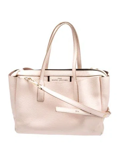 Pre-owned Marc Jacobs Leather Top Handle Bag In Neutral