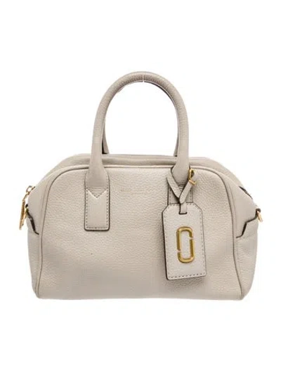 Pre-owned Marc Jacobs Leather Top Handle Bag In Neutral