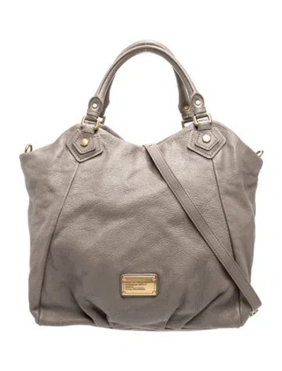 Pre-owned Marc Jacobs Leather Top Handle Bag In Neutral