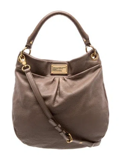 Pre-owned Marc Jacobs Leather Top Handle Bag In Neutral