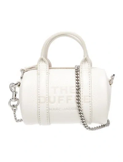 Pre-owned Marc Jacobs Leather Top Handle Bag In Neutrals