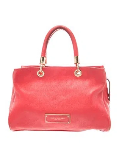 Pre-owned Marc Jacobs Leather Top Handle Bag In Pink