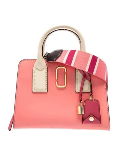 Pre-owned Marc Jacobs Leather Top Handle Bag In Pink