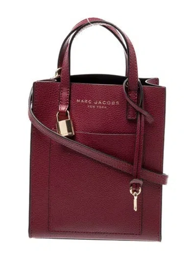 Pre-owned Marc Jacobs Leather Top Handle Bag In Red