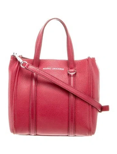 Pre-owned Marc Jacobs Leather Top Handle Bag In Red
