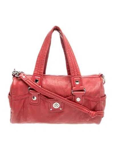 Pre-owned Marc Jacobs Leather Top Handle Bag In Red