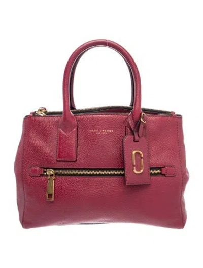 Pre-owned Marc Jacobs Leather Top Handle Bag In Red