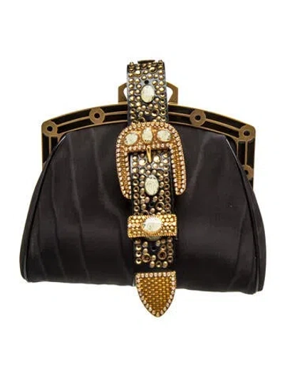 Pre-owned Marc Jacobs Leather Top Handle Bag Vintage In Black