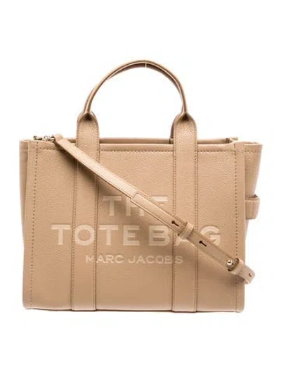 Pre-owned Marc Jacobs Leather Top Handle Bag W/ Tags In Neutral