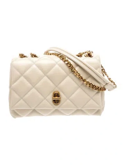 Pre-owned Marc Jacobs Leather Top Handle Bag W/ Tags In Neutral
