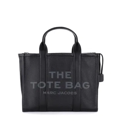 Marc Jacobs Leather Tote Bag In Black
