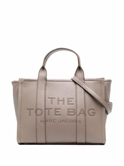 Marc Jacobs Leather Tote Bag In Cement