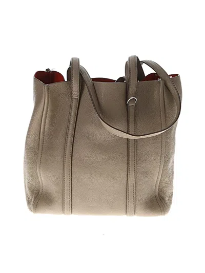 Pre-owned Marc Jacobs Leather Tote Bag In Gray