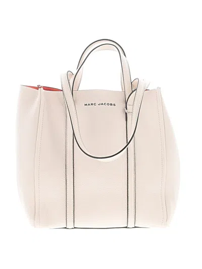 Pre-owned Marc Jacobs Leather Tote Bag In Ivory
