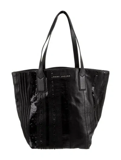 Pre-owned Marc Jacobs Leather Tote In Black