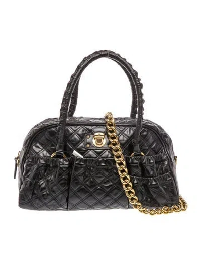 Pre-owned Marc Jacobs Leather Tote In Black