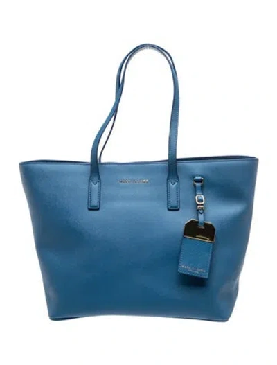 Pre-owned Marc Jacobs Leather Tote In Blue