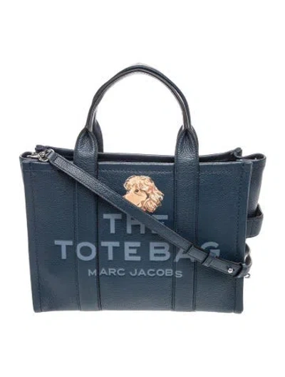 Pre-owned Marc Jacobs Leather Tote In Blue