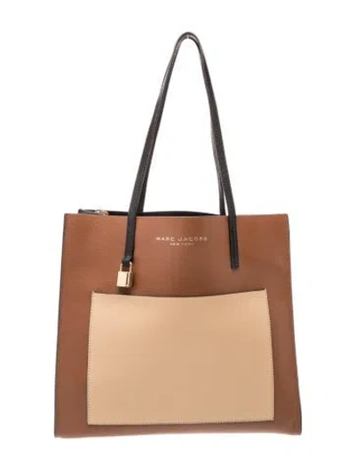 Pre-owned Marc Jacobs Leather Tote In Brown